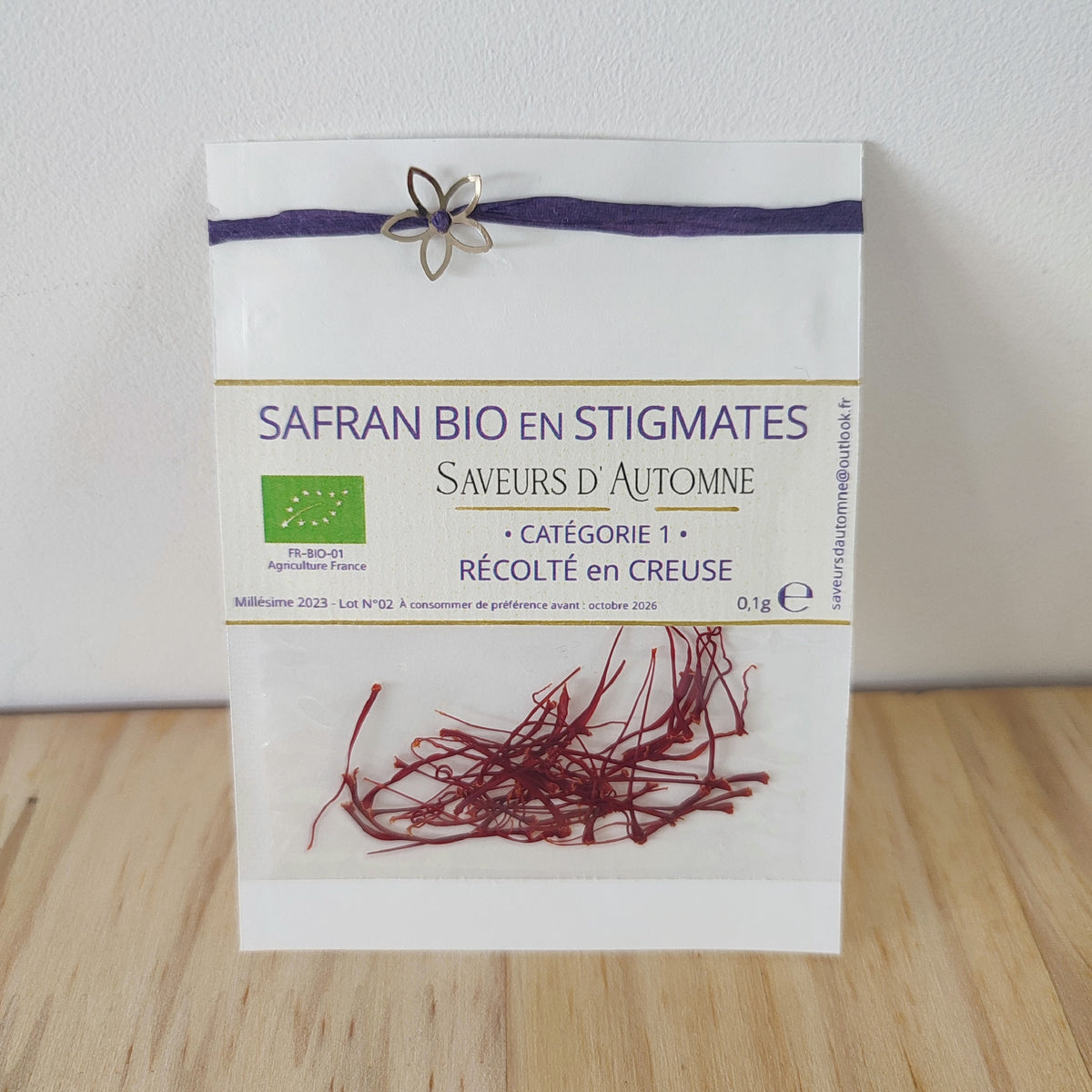 Safran BIO en stigmates 0,1g.